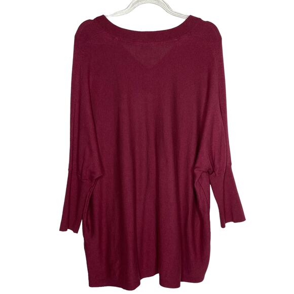 J Jill Pure Jill Womens Sz Medium Dusty Rose Pullover Sweater 3/4 Dolman Sleeves - Picture 6 of 9